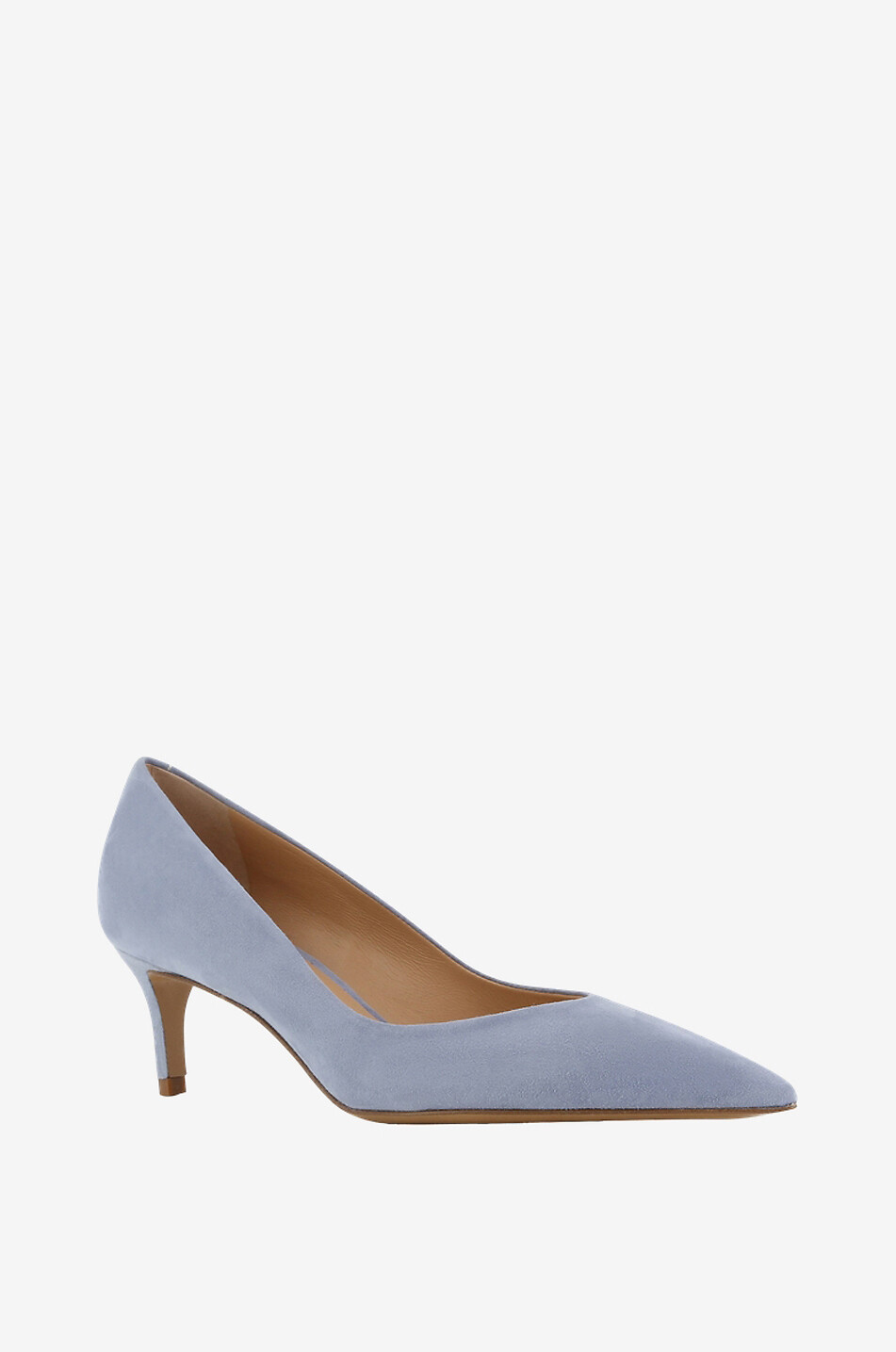 Alexis 60 kitten heel suede pumps