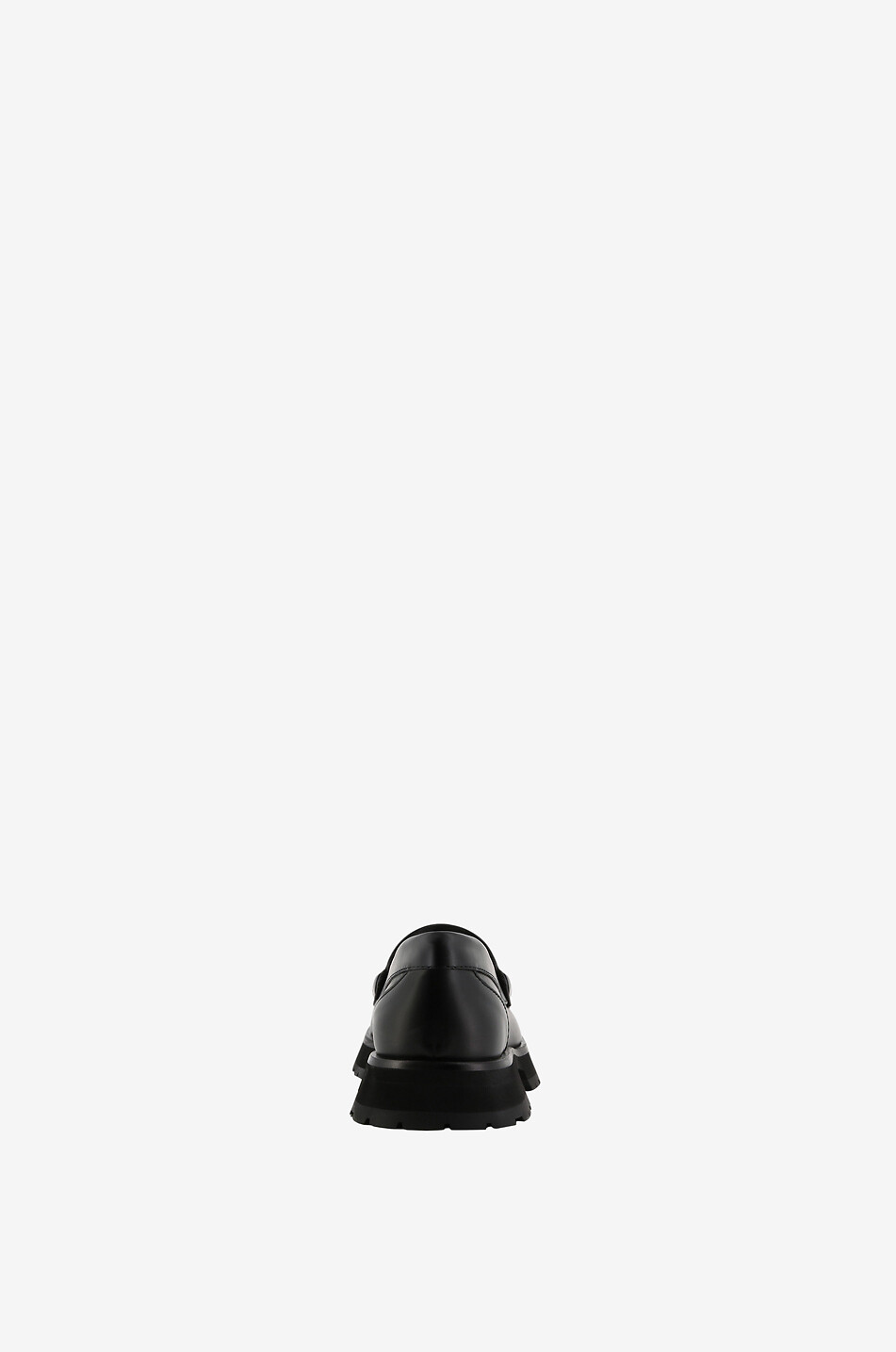 MONCLER Bell smooth leather loafers Women BLACK 4