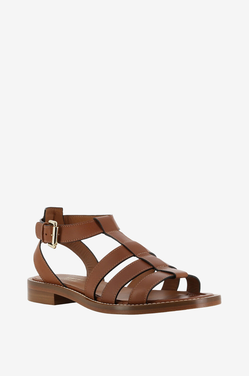 Quinlan smooth leather flat sandals