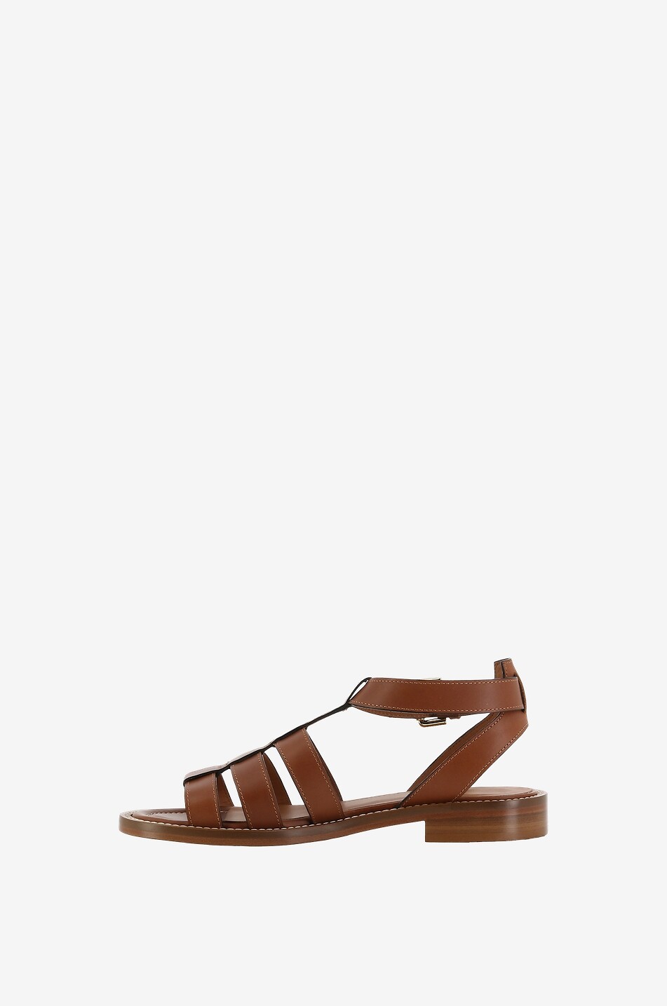 Sandales plates en cuir lisse Quinlan