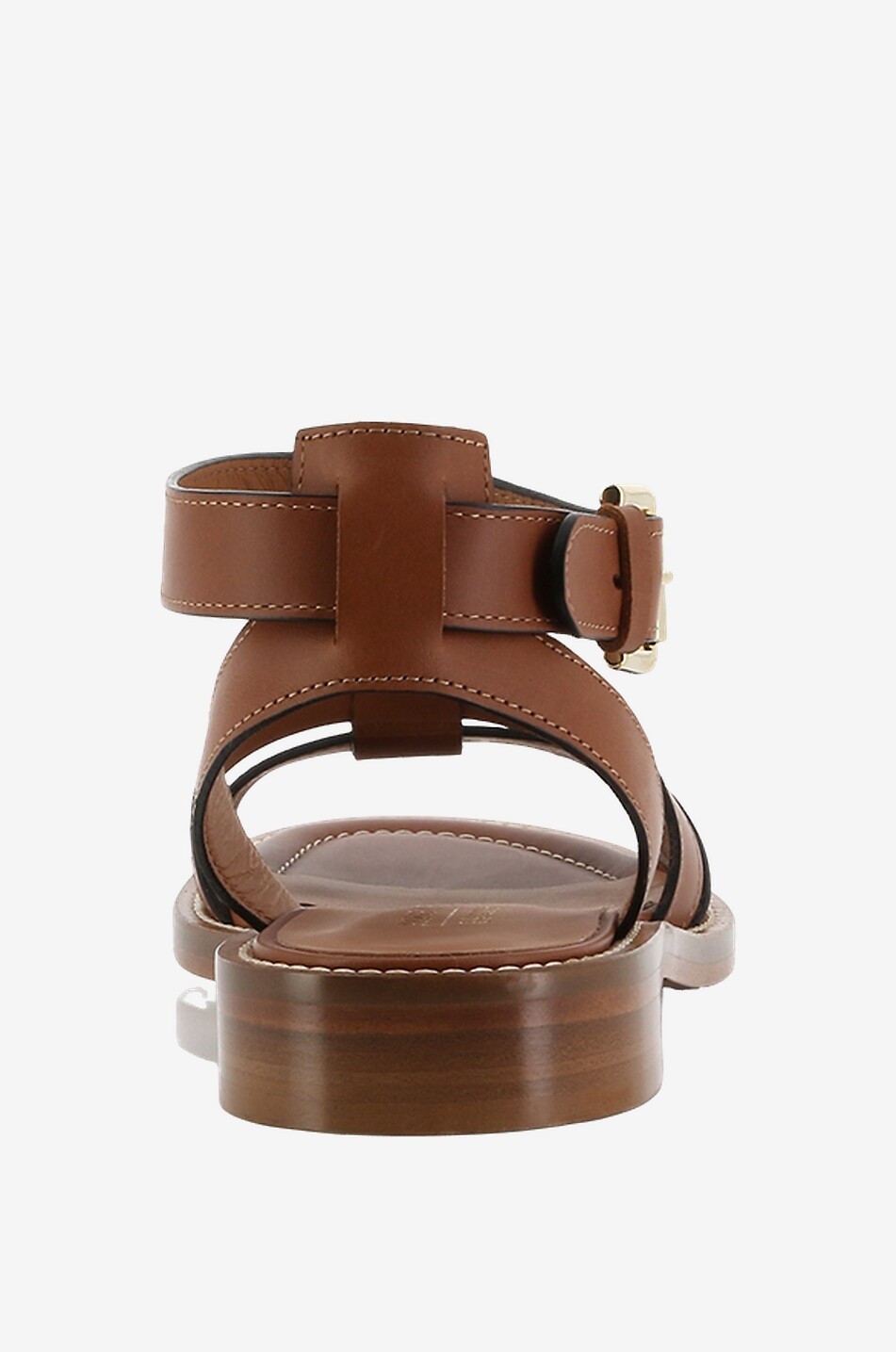 Sandales plates en cuir lisse Quinlan