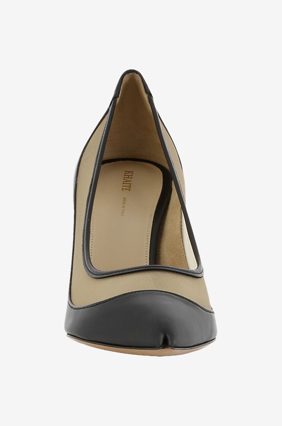 River Iconic 85 leather and mesh pumps