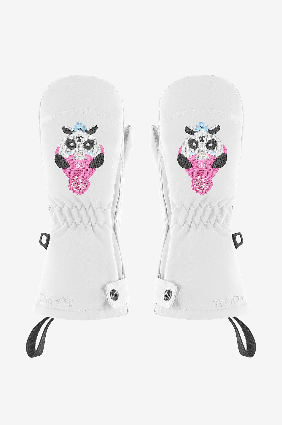 POIVRE BLANC Moufles de ski enfant Panda Unisexe BLANC 1