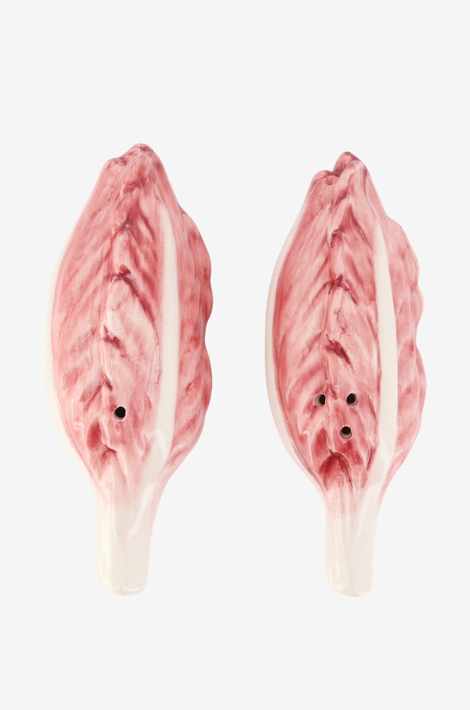 LES OTTOMANS Salière et poivrier en céramique Radicchio Collection Maison ROUGE 1