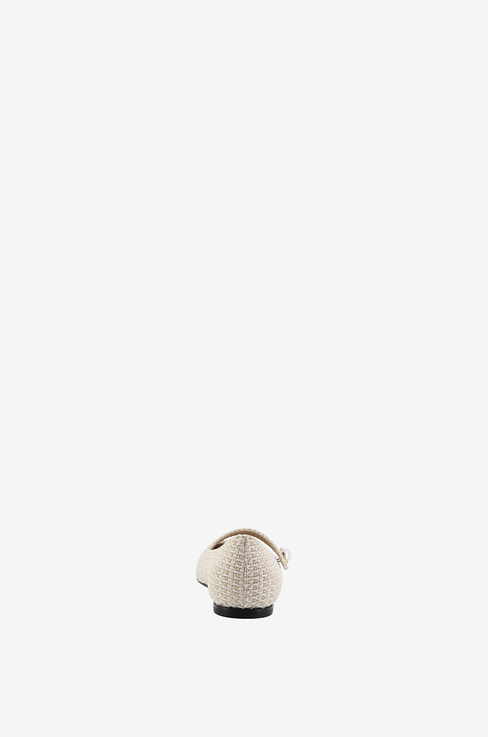 ROBERTO FESTA X BONGÉNIE Ballerines en tweed et cuir Divy Femme BLANC CASSE 4