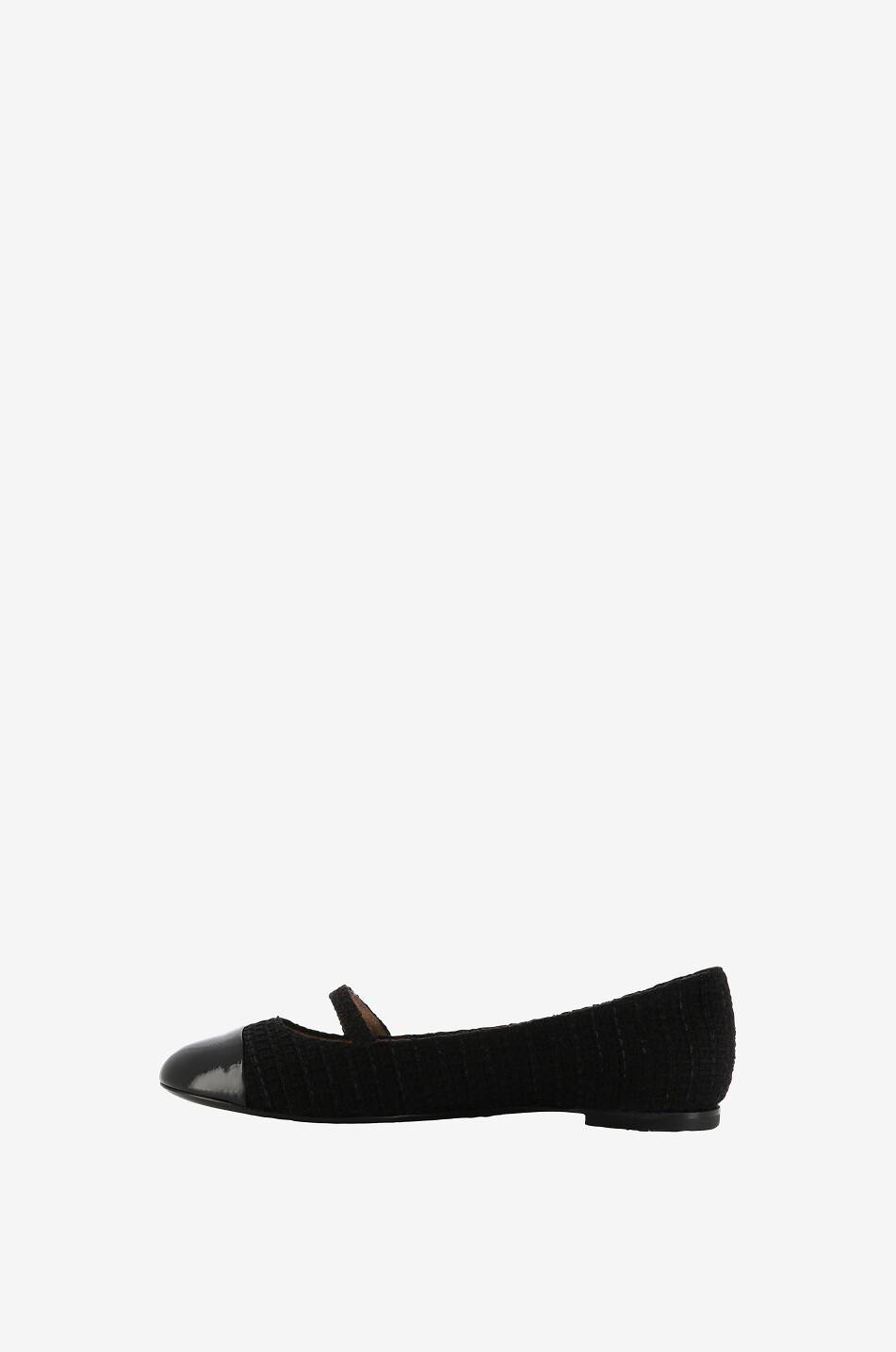 Ballerines en tweed et cuir Divy