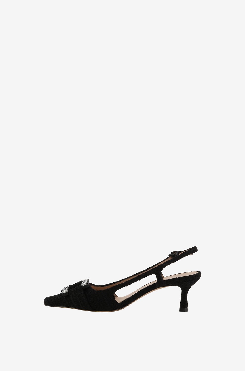 ROBERTO FESTA X BONGÉNIE Atena Tweed 60 slingback pumps Women BLACK 3