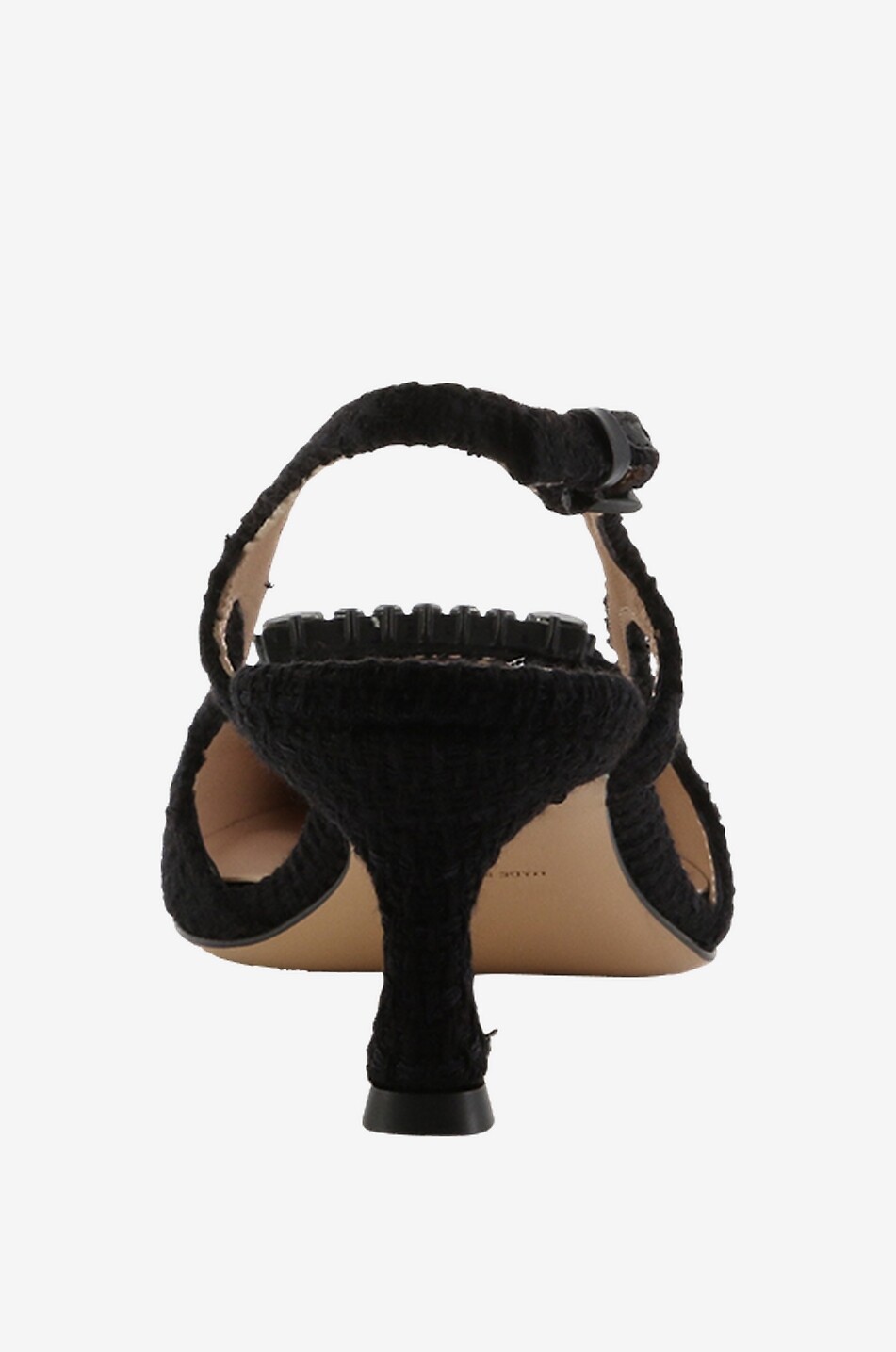 ROBERTO FESTA X BONGÉNIE Atena Tweed 60 slingback pumps Women BLACK 4
