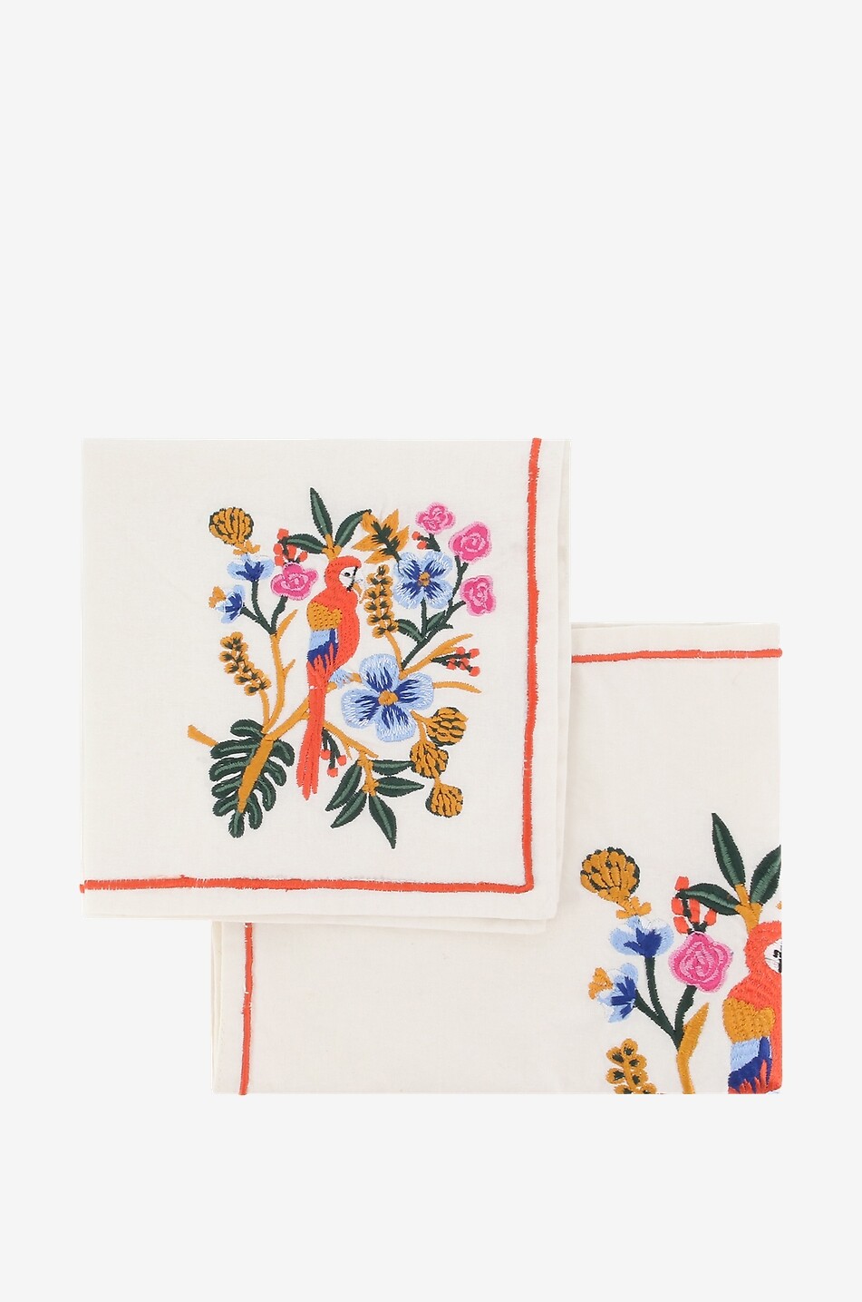 Tropical cotton placemat and napkin set
