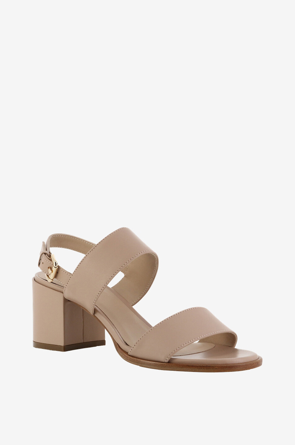 Assia 65 block heel nappa leather sandals