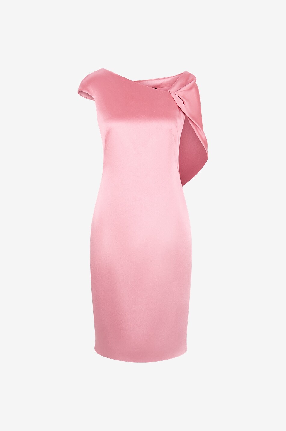 GIVENCHY Asymmetrisches Satin-Minikleid Damen ROSA 1