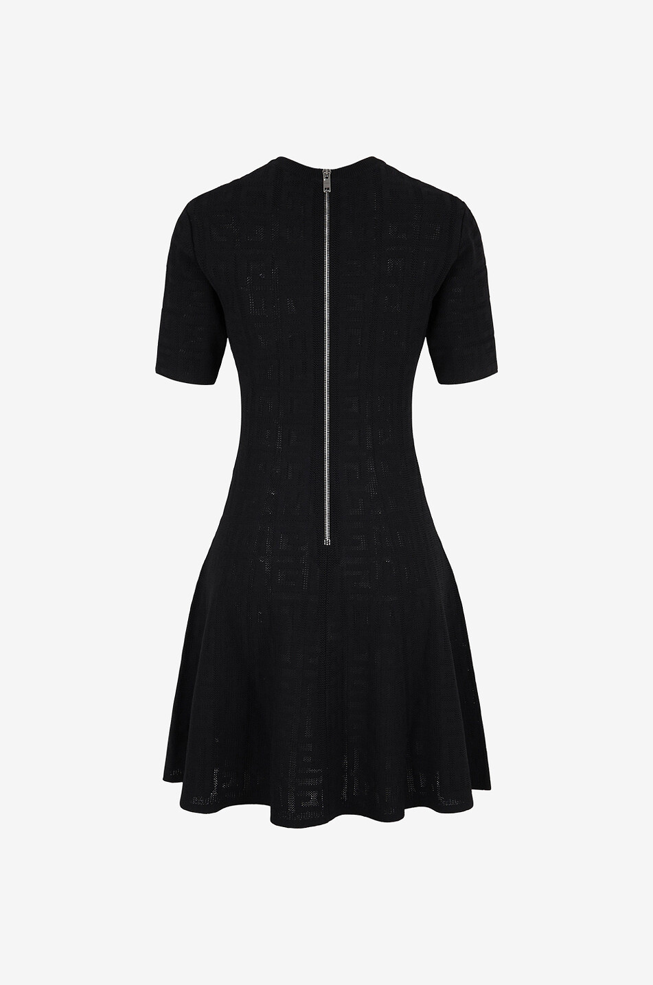 GIVENCHY 4G jacquard knit flared mini dress Women BLACK 2