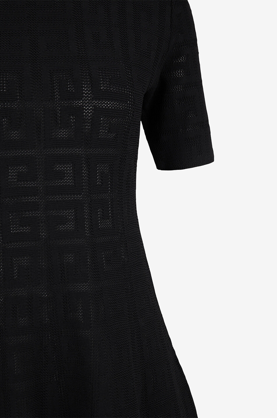 GIVENCHY 4G jacquard knit flared mini dress Women BLACK 3
