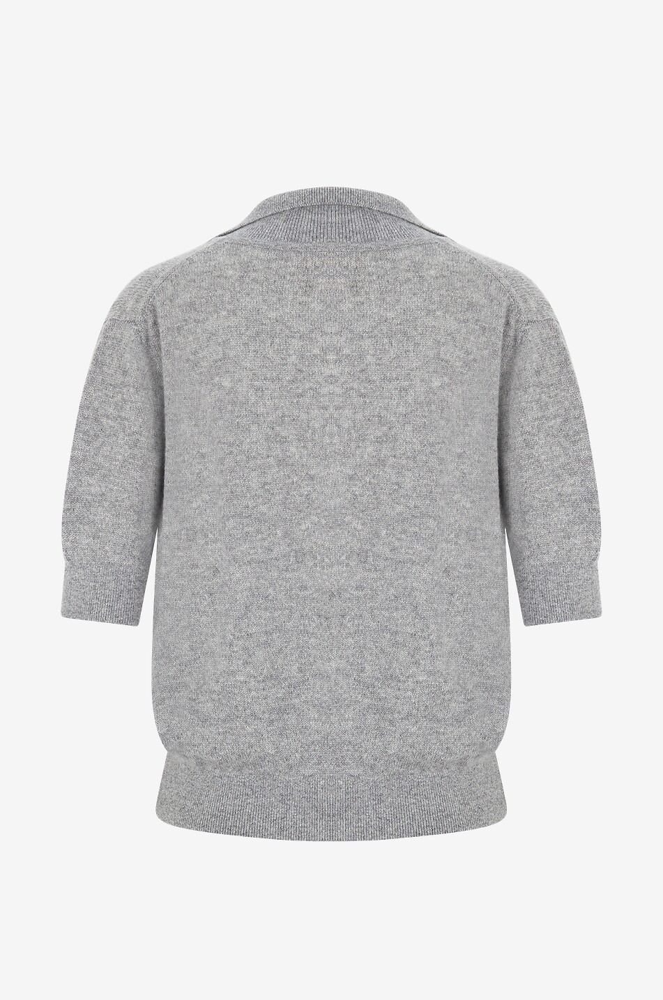 KHAITE Kaschmir-Polopullover The Shrunken Jo Damen GRAU 2