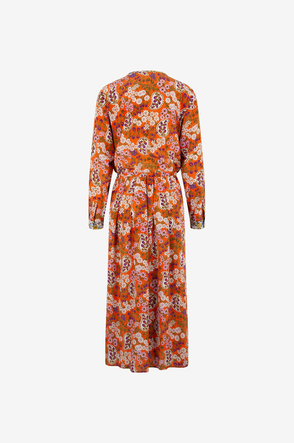 WEEKEND MAX MARA Langes Kleid aus geblümter Seide Siro Damen ORANGE 2