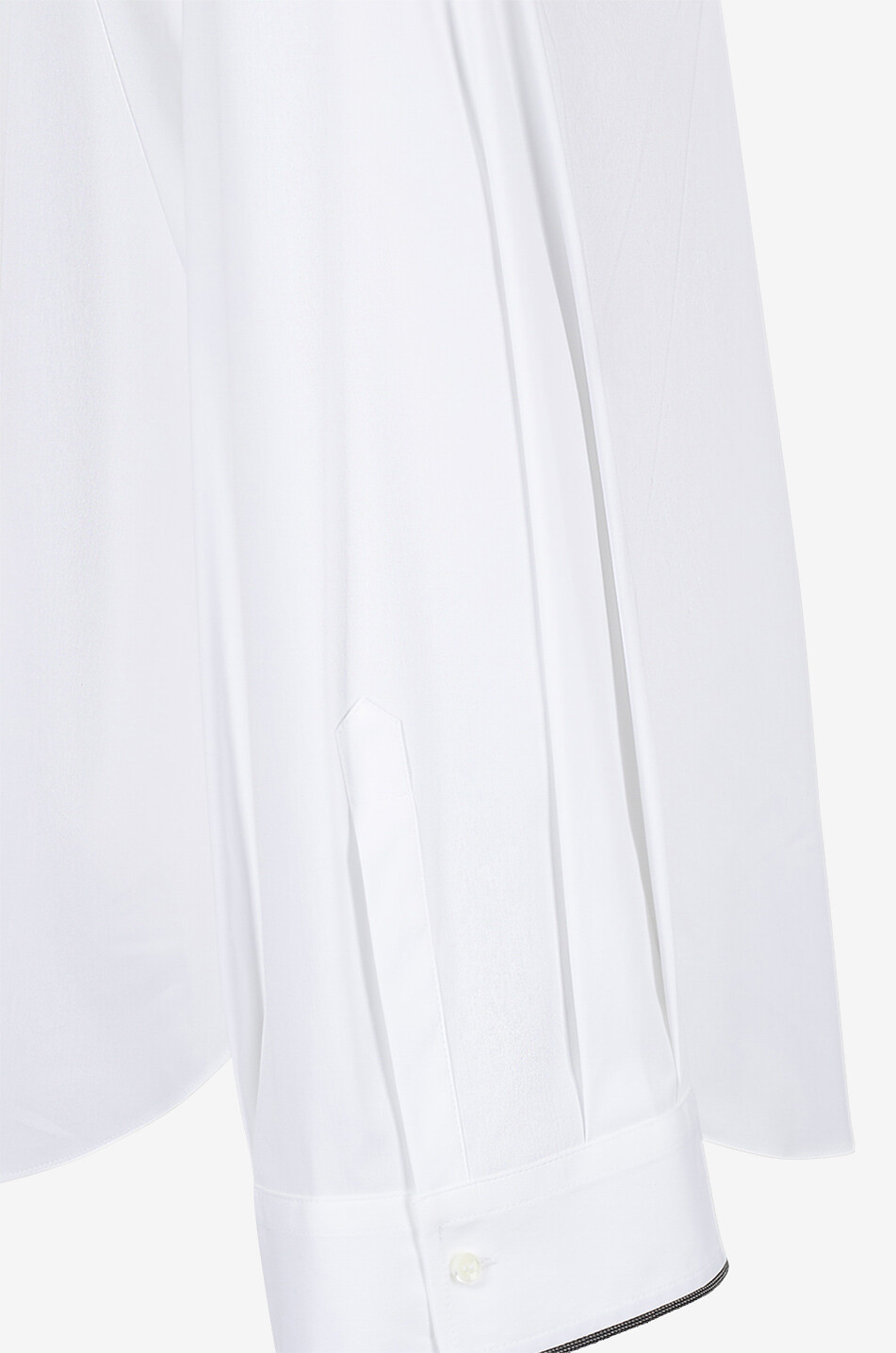 BRUNELLO CUCINELLI Chemise en popeline à manches évasées Shiny Cuff Femme BLANC 3
