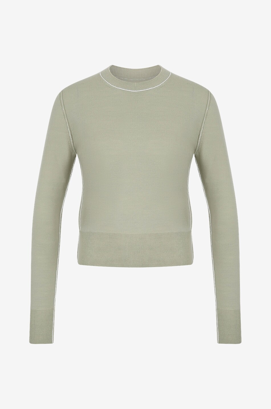 Pull à col rond en laine vierge