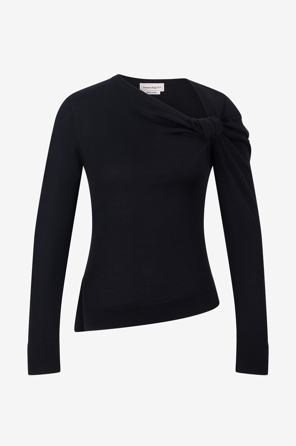 Feiner asymmetrischer Pullover Knot