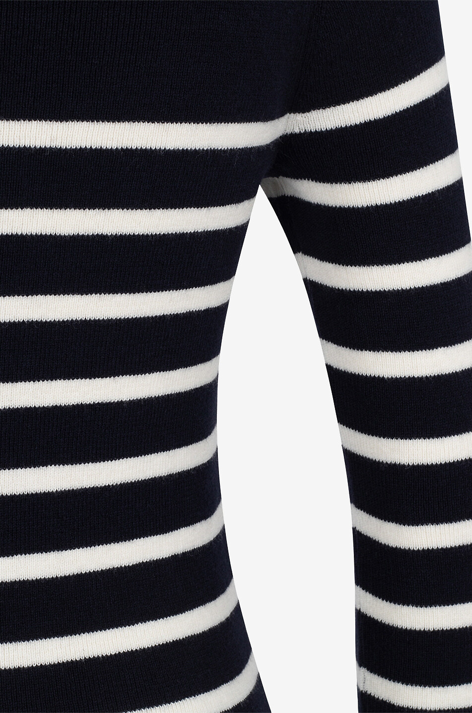 Pull chaussette rayée à col carré Carla