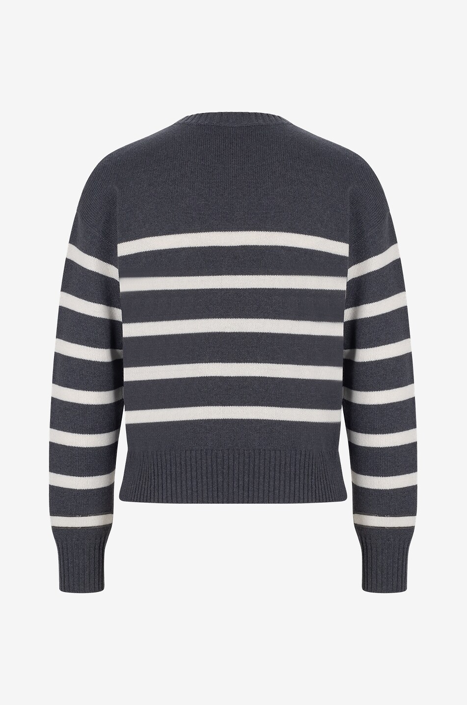 Gestreifter Kaschmirpullover Shiny Cuffs
