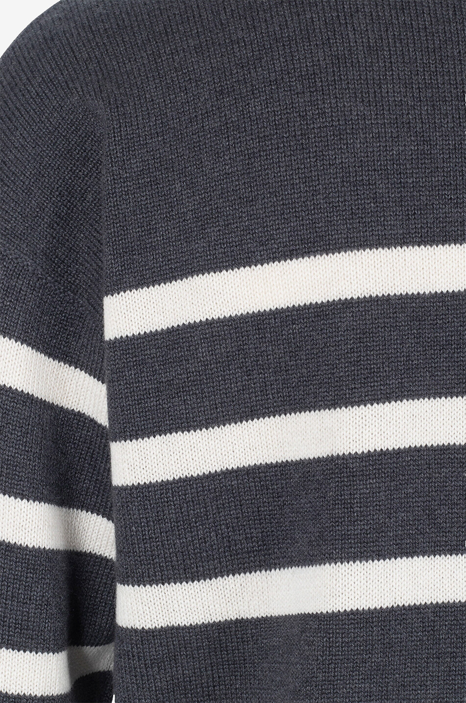 Gestreifter Kaschmirpullover Shiny Cuffs