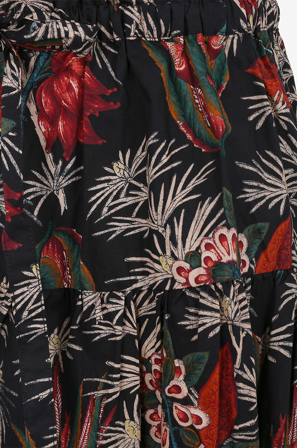 ULLA JOHNSON Jupe midi en coton Fernanda Femme MULTICOLORE 4
