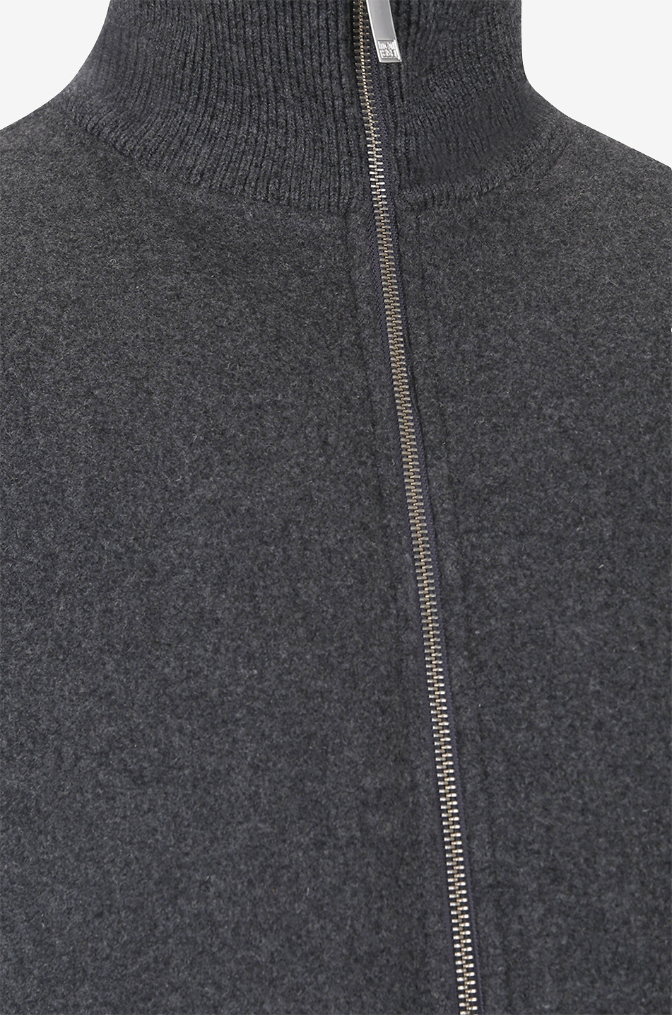 Flannel Puffer boxy down jacket with stand-up collar