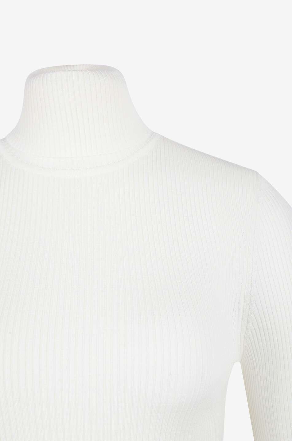 WOLFORD Merino fine rib turtleneck jumper Women EGGSHELL 3