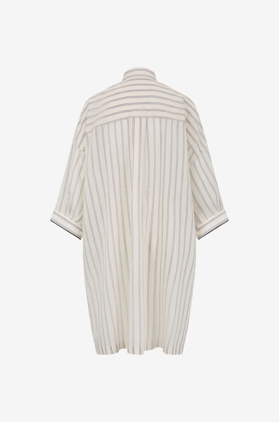 BRUNELLO CUCINELLI Striped cotton and silk oversize shirt Women MULTI COLOURED 2