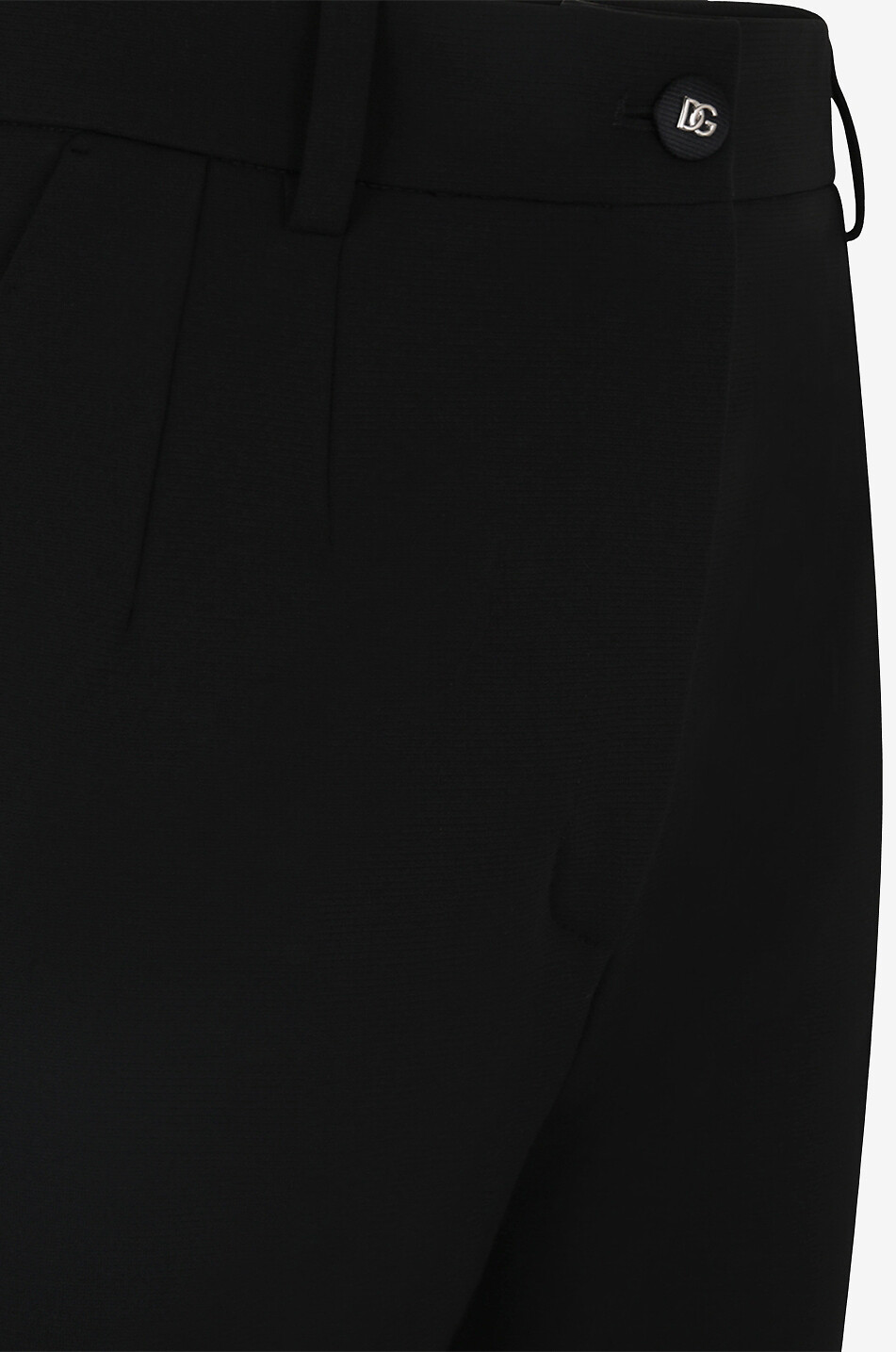 DOLCE & GABBANA Pantalon évasé taille haute en jersey Milano Femme NOIR 3