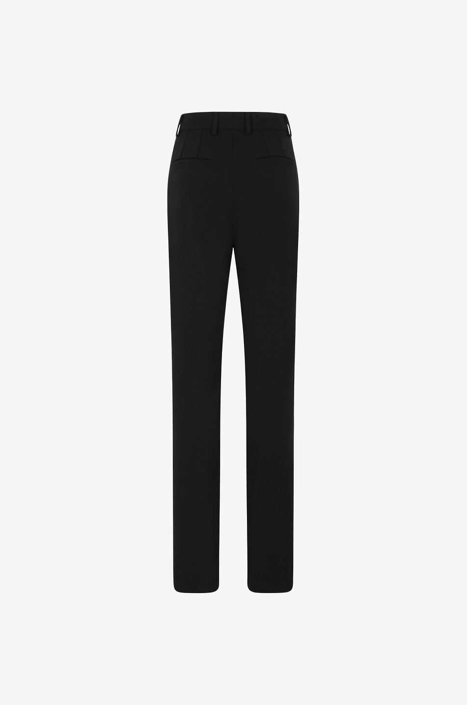 DOLCE & GABBANA Pantalon évasé taille haute en jersey Milano Femme NOIR 2