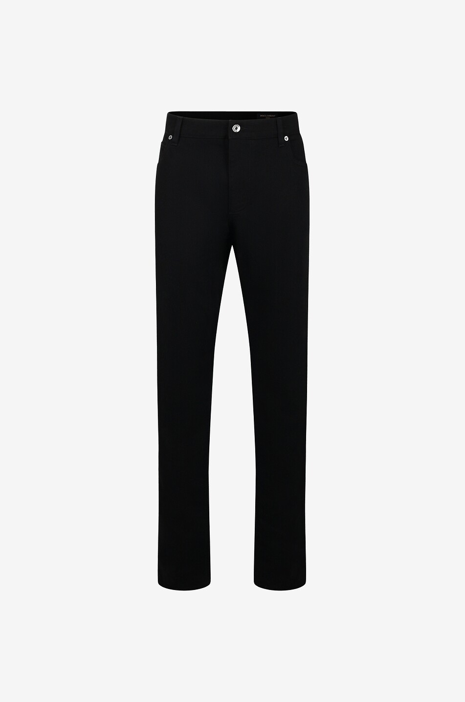 DOLCE & GABBANA Gerade Jeans mit Logoplättchen Herren SCHWARZ 1