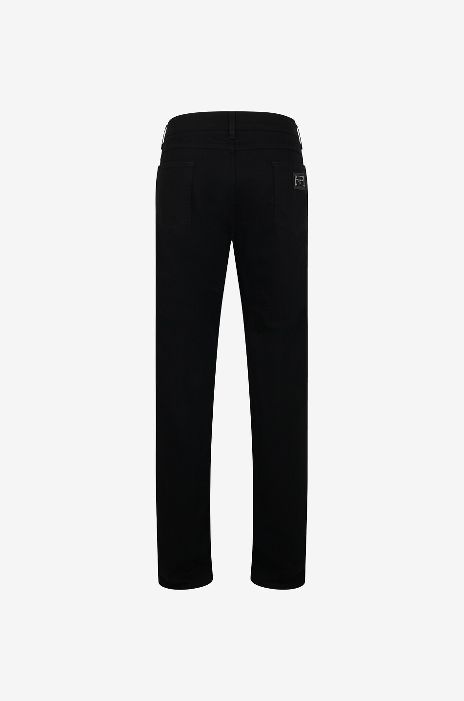 DOLCE & GABBANA Gerade Jeans mit Logoplättchen Herren SCHWARZ 2