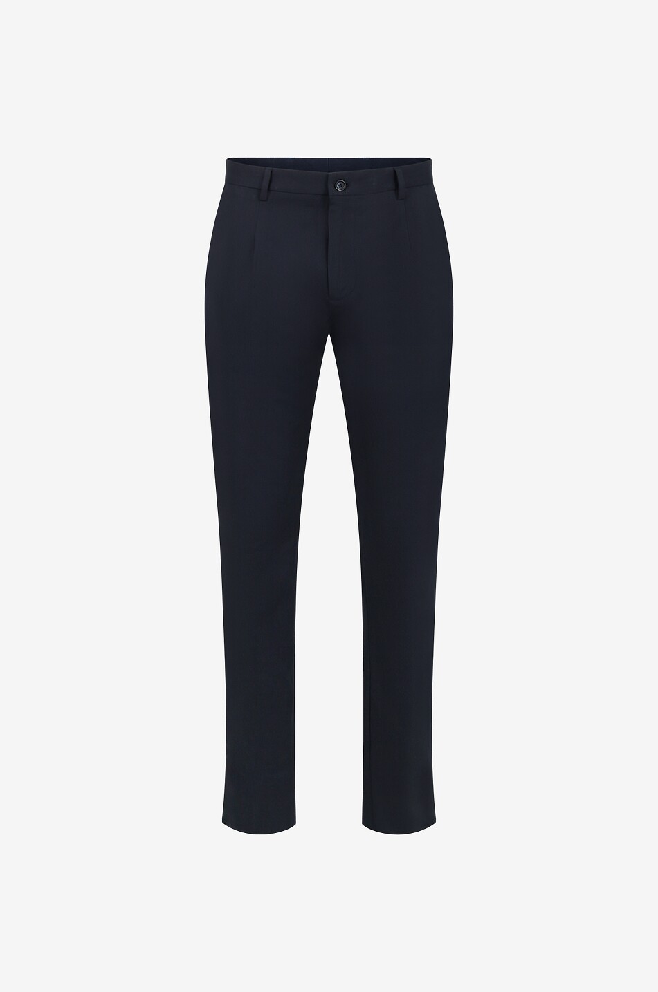 Pantalon slim en coton stretch avec plaque logo