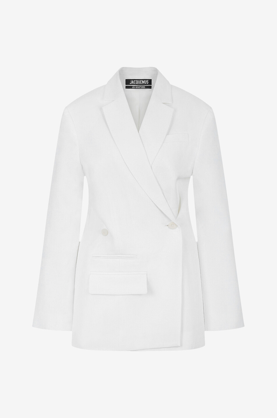 JACQUEMUS La veste Tibau double-breasted blazer Women WHITE 1
