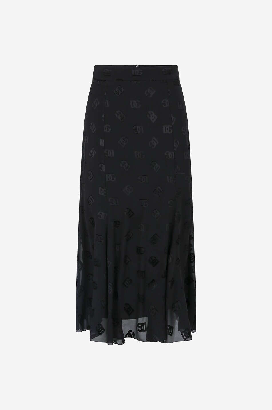 Godet-Rock aus Dévorée-Seide DG