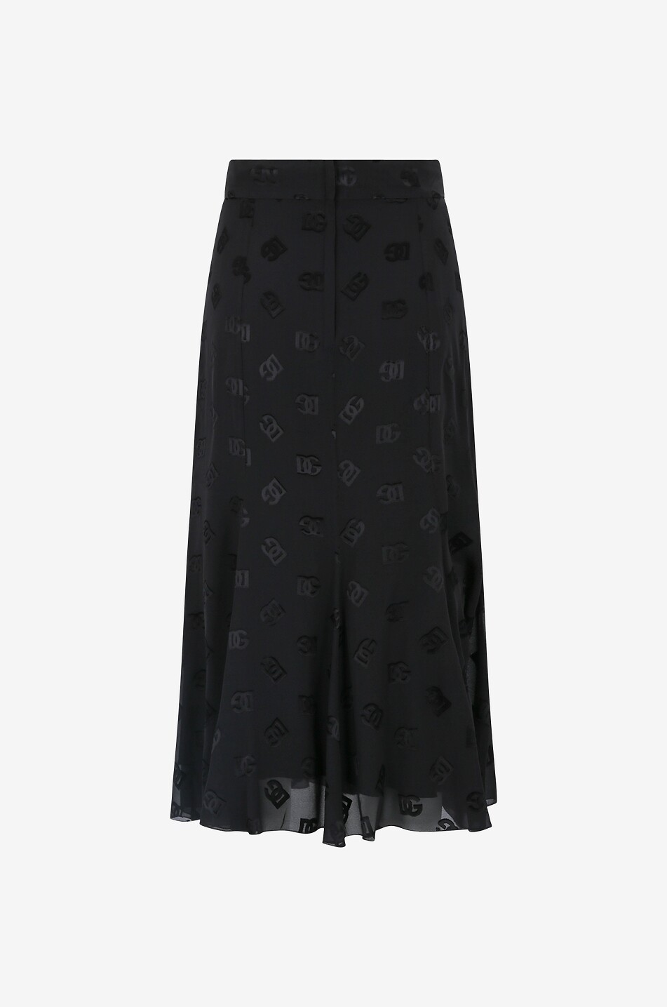 Godet-Rock aus Dévorée-Seide DG