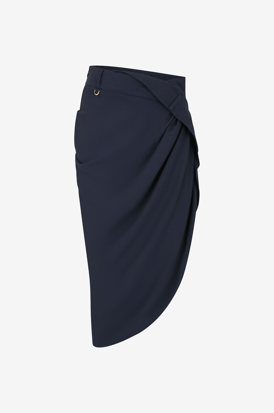 JACQUEMUS Jupe midi asymétrique La jupe Saudade Femme BLEU FONCE 1