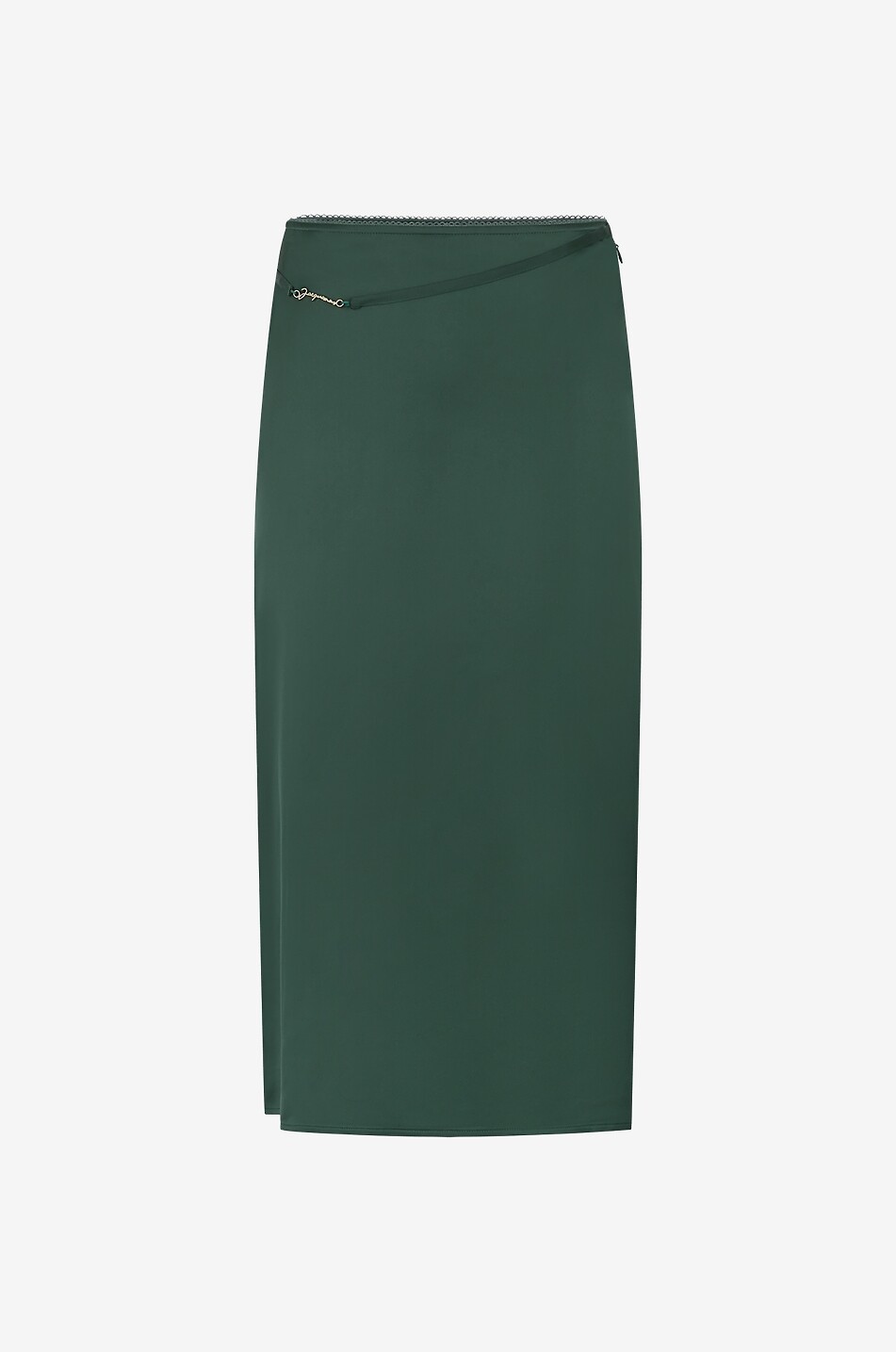 La jupe Notte satin midi skirt