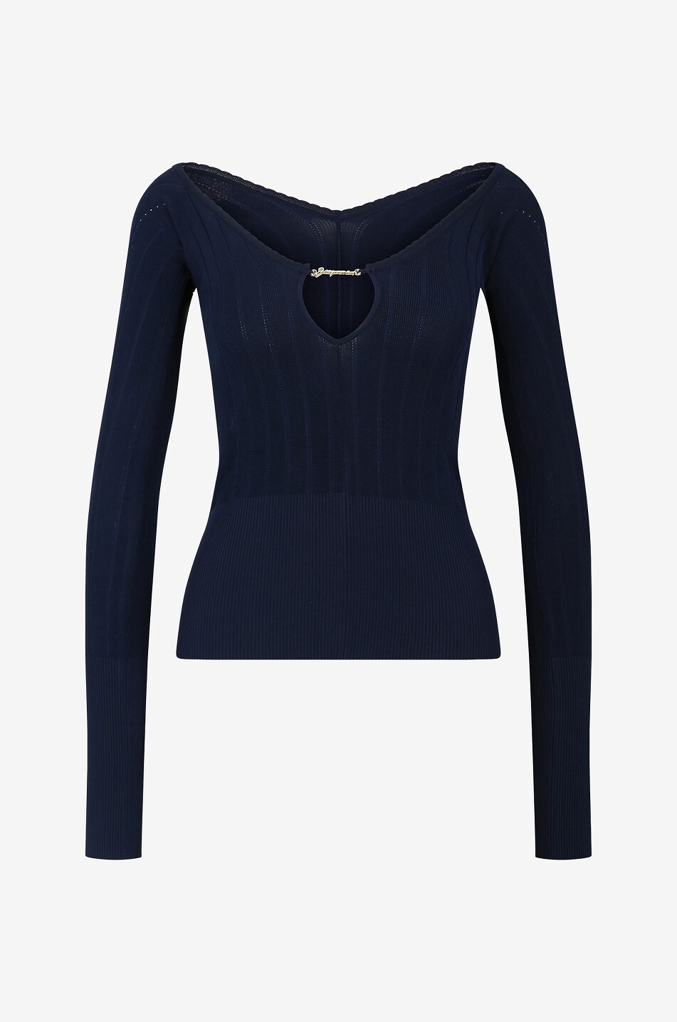 Fein gerippter Pullover mit V-Ausschnitt Le haut Pralu