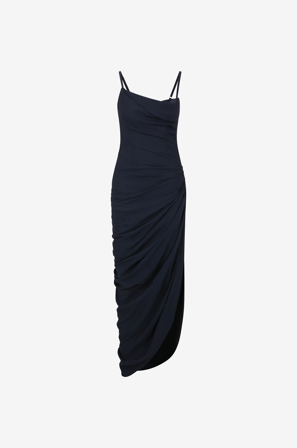 Robe longue drapée asymétrique La robe Saudade longue