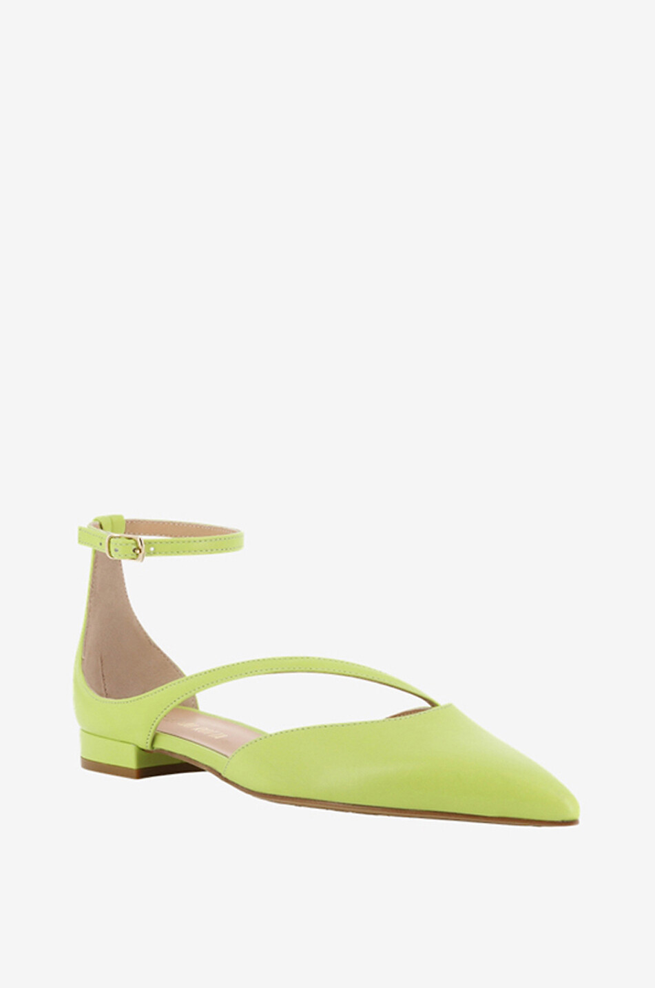 Spitze Ballerinas aus Nappaleder mit Riemchen Aria