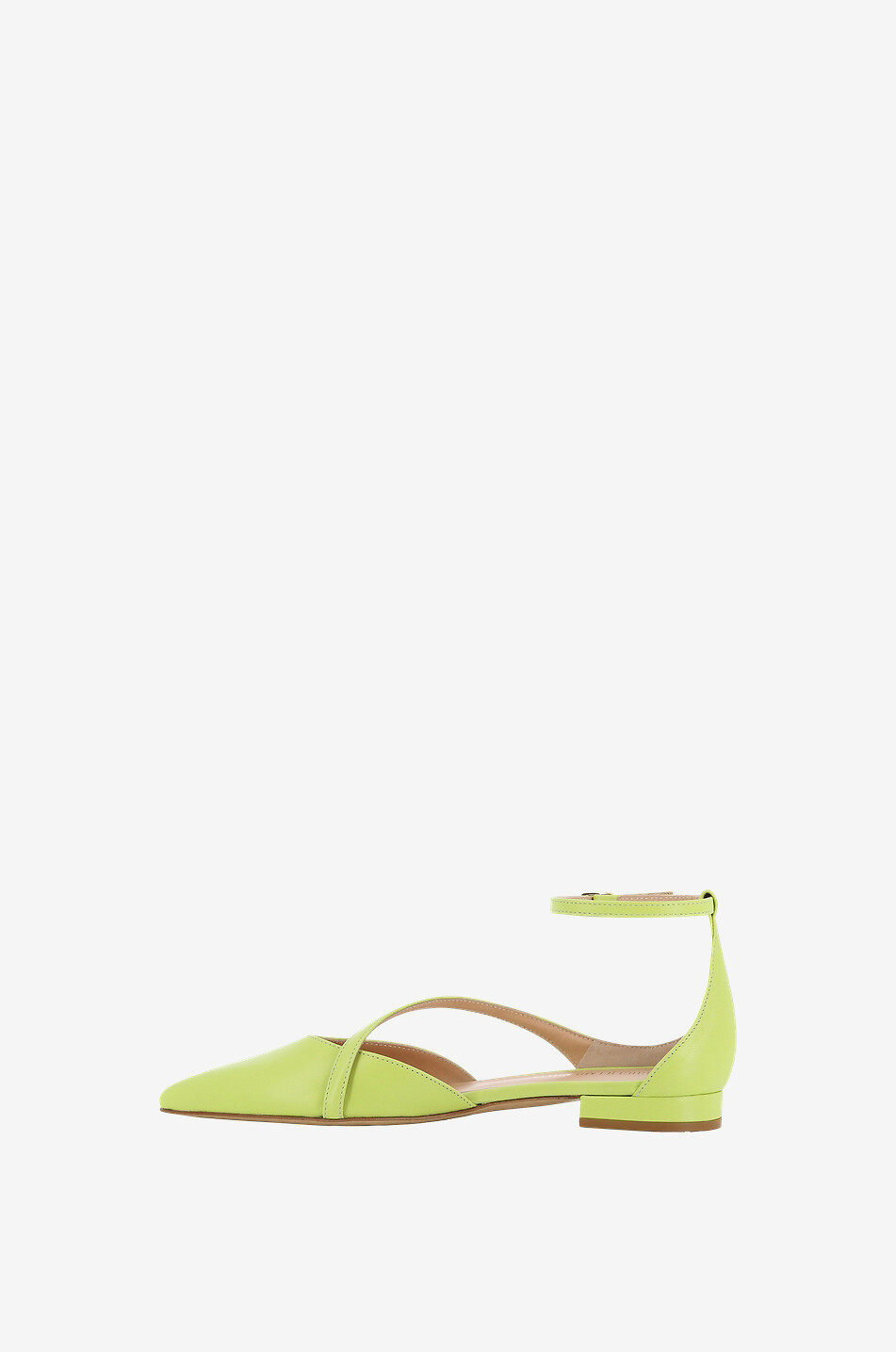 Spitze Ballerinas aus Nappaleder mit Riemchen Aria