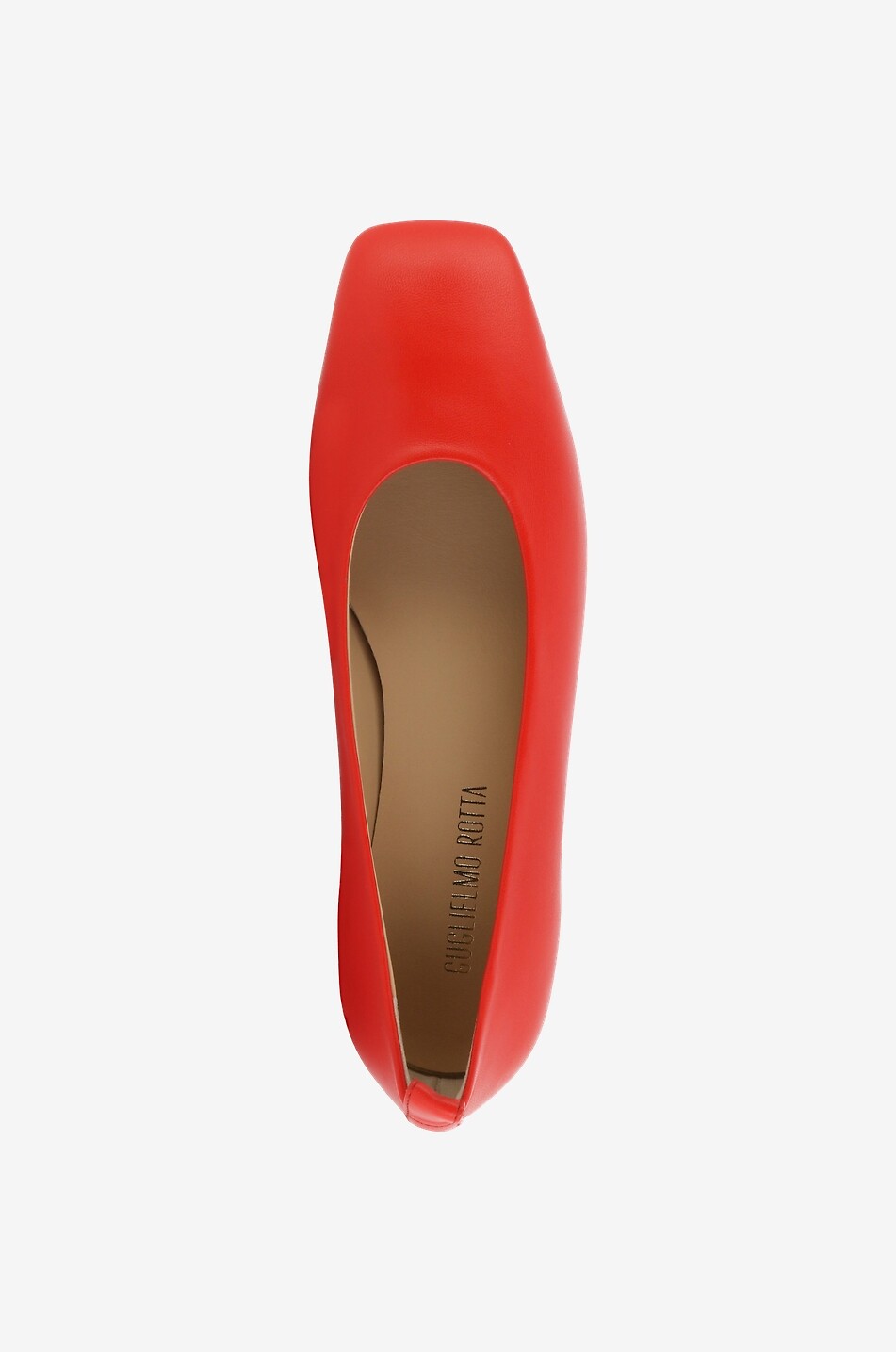 Nappalederballerinas mit quadratischer Kappe Ran