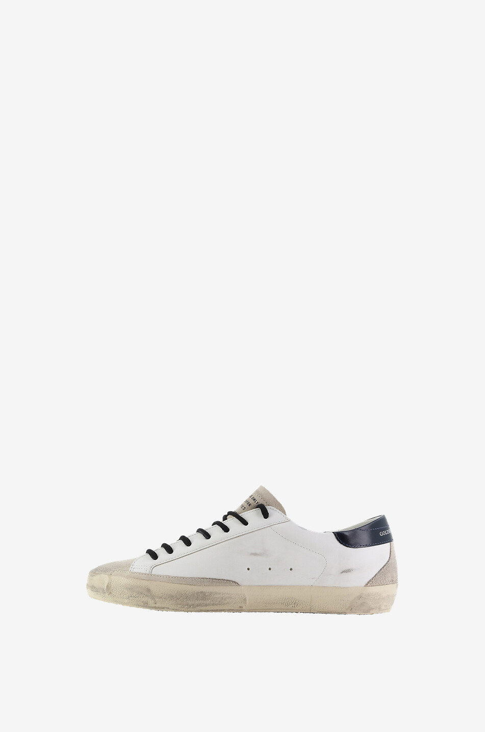 GOLDEN GOOSE Super-Star low-top leather sneakers with canvas star Men WHITE 3