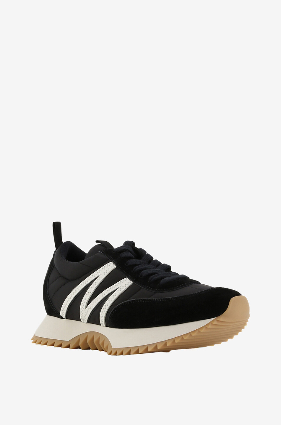 Pacey low-top nylon and suede sneakers