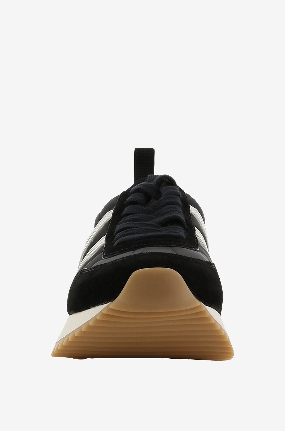 MONCLER Pacey low-top nylon and suede sneakers Women BLACK 2