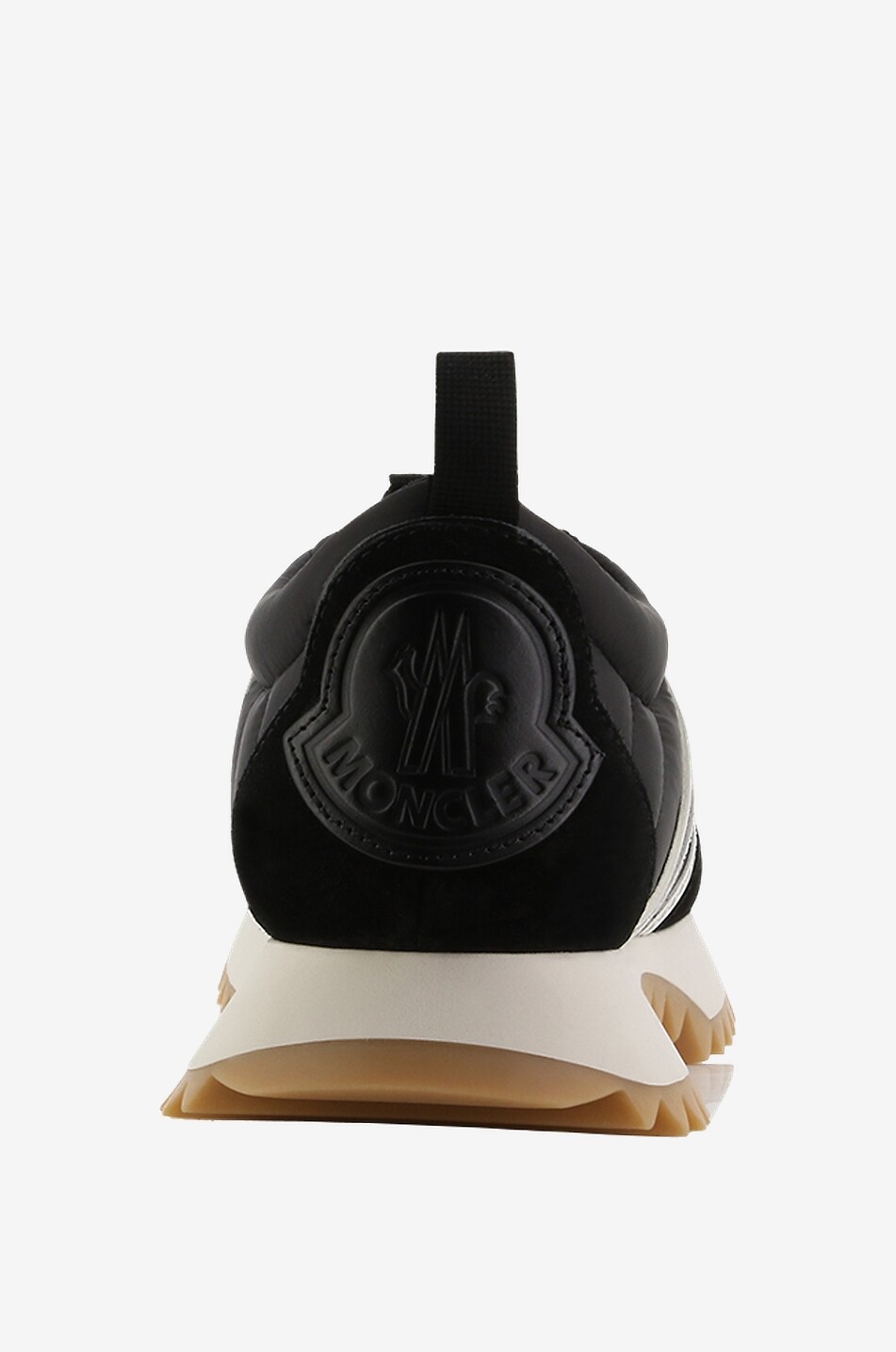 MONCLER Pacey low-top nylon and suede sneakers Women BLACK 4