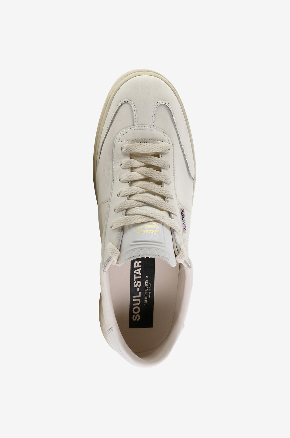 GOLDEN GOOSE Soul Star low-top nappa leather sneakers Men WHITE 5
