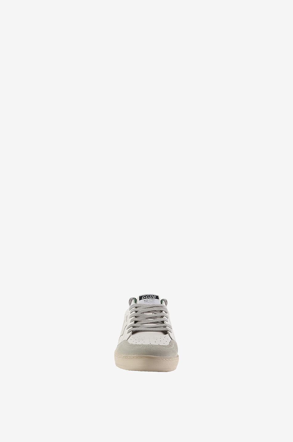 GOLDEN GOOSE Kunstleder- und Wildledersneakers Ball Star Herren WEISS 2